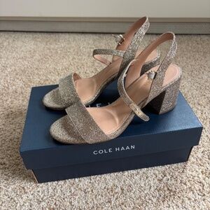 Cole Haan Josie glitter block heel sandal
